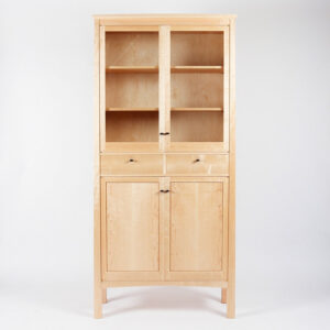 Handmade maple cupboard made of solid wood